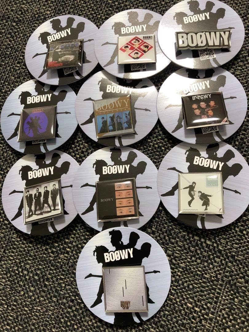 ☆BOØWY☆ピンズカプセル ガチャ 全10種 BOOWY ボウイ コンプリート